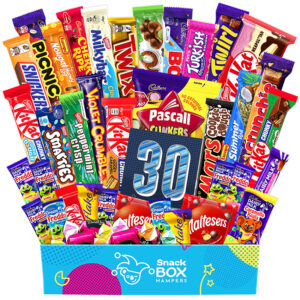 30th birthday chockablock chocolate box gift hamper large