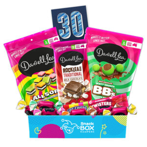 30th Birthday Darrell Lea Faves Chocolate Box Gift Hamper - Small