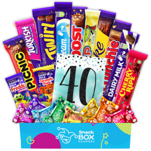 40th Birthday Cadbury Faves Chocolate Box Gift Hamper Medium