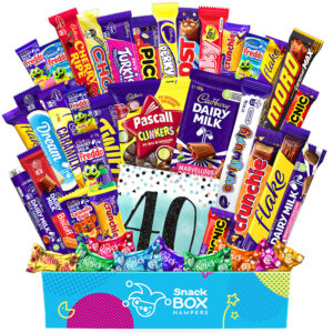 40th birthday cadbury faves chocolate box gift hamper large