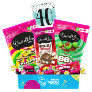 40th Birthday Darrell Lea Faves Chocolate Box Gift Hamper - Small