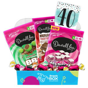 40th Birthday Darrell Lea Faves Chocolate Box Gift Hamper - Small