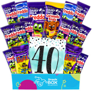 40th birthday freddo and friends gift box hamper