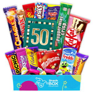 50th Birthday Chocolate Box Gift Hamper – Fun Size