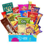 50th Birthday Binge and Bite Movie Night Snack Box Hamper – Medium