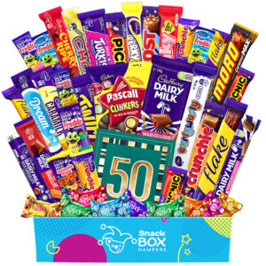 50th birthday cadbury faves chocolate box gift hamper large