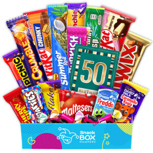 50th Birthday Chocolate Box Gift Hamper – Medium