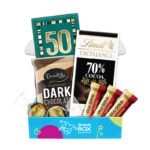 50th Birthday Dark Chocolate Gift Box Hamper - Fun Size