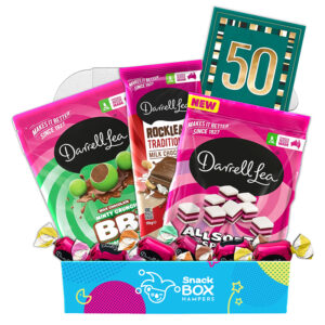 50th Birthday Darrell Lea Faves Chocolate Box Gift Hamper - Small