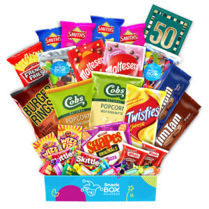 50th Birthday Movie Night Snack Box Hamper – Large
