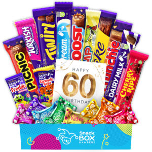 60th Birthday Cadbury Faves Chocolate Box Gift Hamper Medium