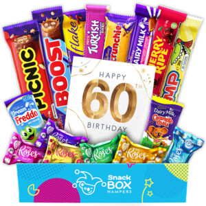 60th birthday cadbury faves chocolate box gift hamper fun size
