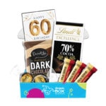 60th Birthday Dark Chocolate Gift Box Hamper - Fun Size
