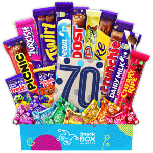 70th Birthday Cadbury Faves Chocolate Box Gift Hamper-Medium