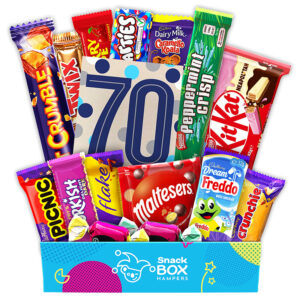 70th Birthday Chocolate Box Gift Hamper – Fun Size