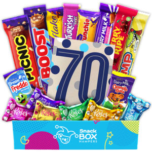 70th birthday cadbury faves chocolate box gift hamper fun size