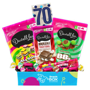 70th Birthday Darrell Lea Faves Chocolate Box Gift Hamper - Small