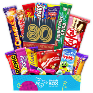 80th Birthday Chocolate Box Gift Hamper – Fun Size