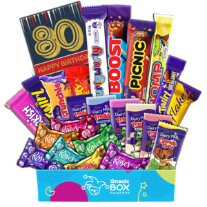 80th Birthday Cadbury Chocolate Gift Hamper – Fun Size