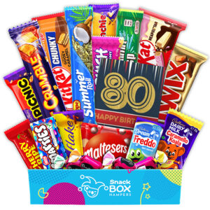 80th Birthday Chocolate Box Gift Hamper – Medium