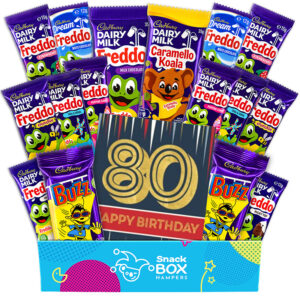 80th birthday freddo and friends gift box hamper
