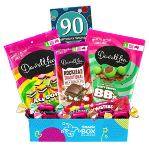 90th Birthday Darrell Lea Faves Chocolate Box Gift Hamper - Small