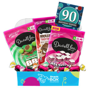 90th Birthday Darrell Lea Faves Chocolate Box Gift Hamper - Small