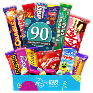 90th Birthday Chocolate Box Gift Hamper – Fun Size