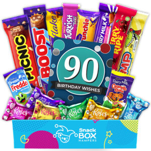 90th birthday cadbury faves chocolate box gift hamper fun size