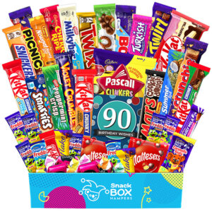 90th birthday chockablock chocolate box gift hamper large