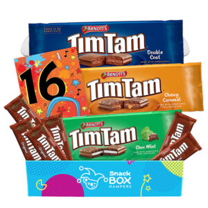 16th birthday tim tam slam gift box hamper fun size