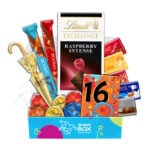 16th Birthday Lindt Premium Chocolate Gift Box Hamper - Fun Size