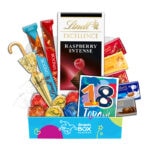 18th Birthday Lindt Premium Chocolate Gift Box Hamper - Fun Size