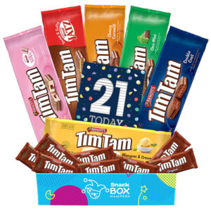 21st Birthday Tim Tam Slam Gift Box Hamper Medium