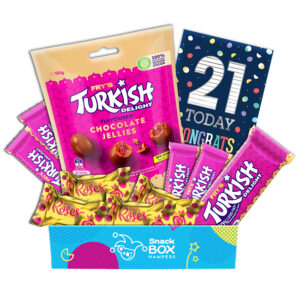 21st Birthday Cadbury Frys Turkish Delight Gift Box - Fun size