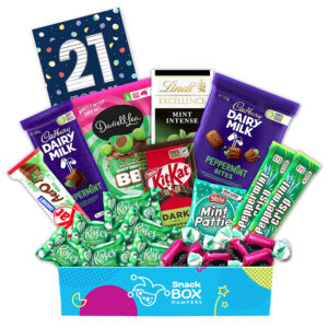 21st Birthday Mint Chocolate Gift Box Hamper - Medium