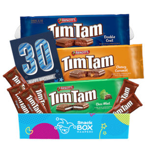 30th birthday tim tam slam gift box hamper fun size