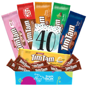 40th Birthday Tim Tam Slam Gift Box Hamper Medium