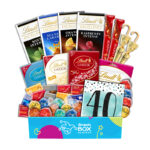 40th Birthday Lindt Premium Chocolate Gift Box Hamper - Large