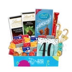 40th Birthday Lindt Premium Chocolate Gift Box Hamper - Medium