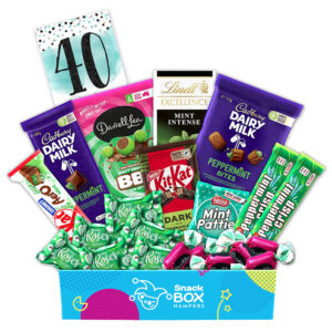 40th Birthday Mint Chocolate Gift Box Hamper - Medium