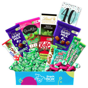 40th Birthday Mint Chocolate Gift Box Hamper - Medium