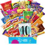40th Birthday Thrill Mix Snack Box Gift Hamper – Large