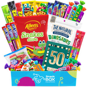 50th Birthday Lolly Box Gift Hamper Medium