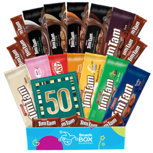 50th Birthday Tim Tam Slam Gift Box Hamper Large