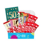 50th Birthday KitKat Chocolate Gift Box Hamper Set - Fun Size
