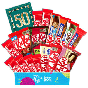50th Birthday KitKat Chocolate Gift Hamper - Medium