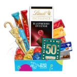 50th Birthday Lindt Premium Chocolate Gift Box Hamper - Fun Size