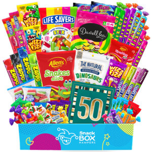 50th birthday lolly box gift hamper large