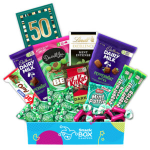 50th Birthday Mint Chocolate Gift Box Hamper - Medium